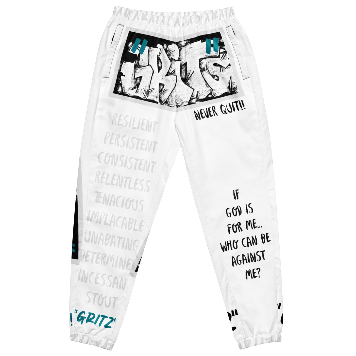 The Gritz "If God is 4 me" Unisex track pants