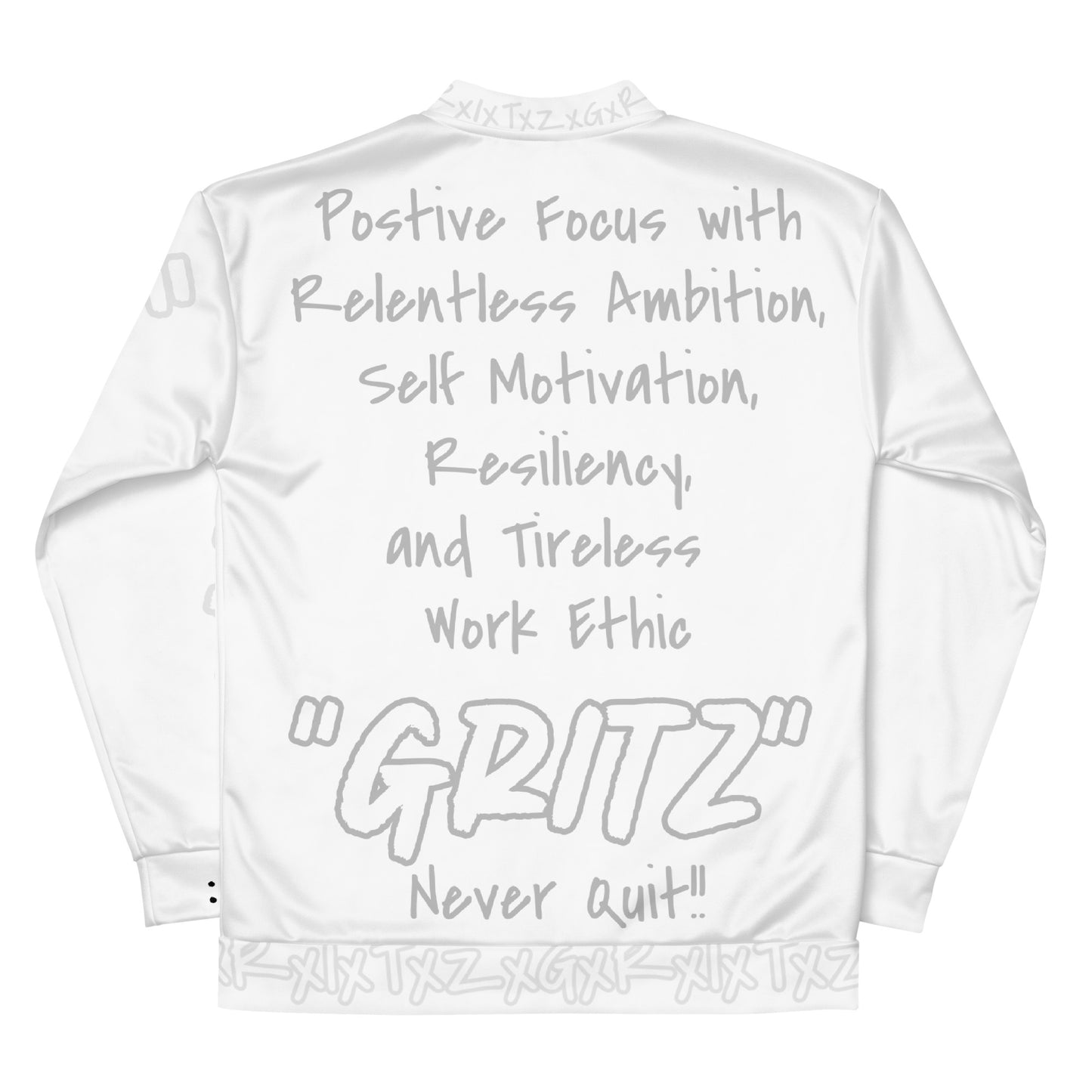 The Gritz Never Quit Graffiti Bomber Jacket