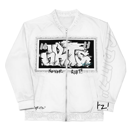 The Gritz Never Quit Graffiti Bomber Jacket